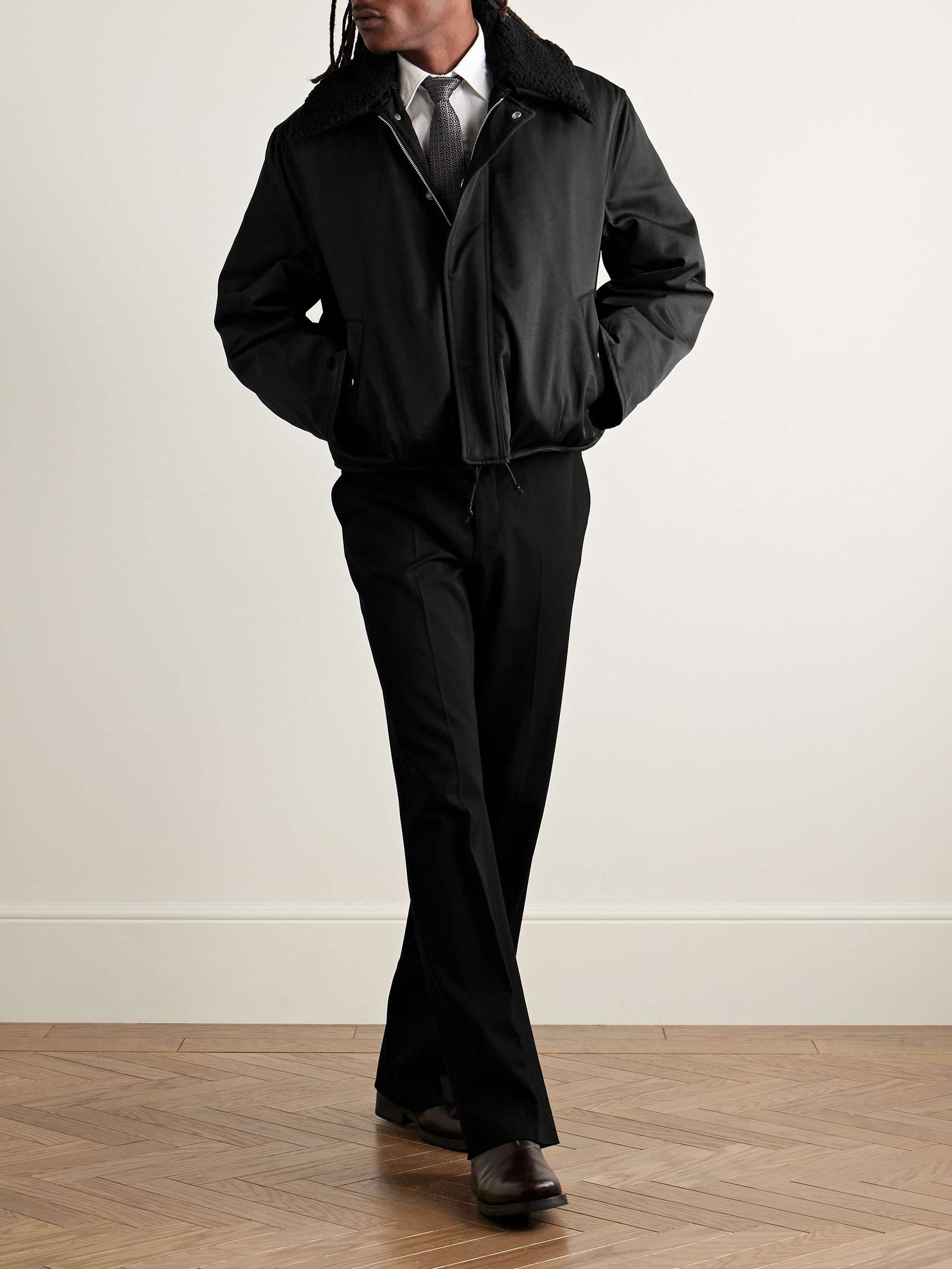 OUR LEGACY Ace Fleece-Trimmed Cotton-Blend Shell Jacket for Men