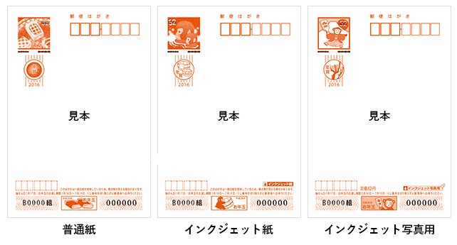 年賀はがきの種類と特徴｜普通紙とインクジェット紙の違いなど | 年賀