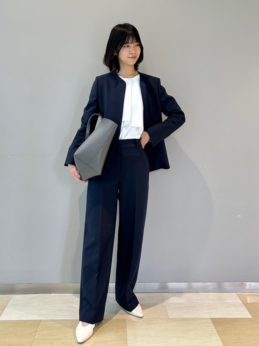 ウォームリザーブペプラムジャケット、ワイドパンツ（ウォームリザーブ