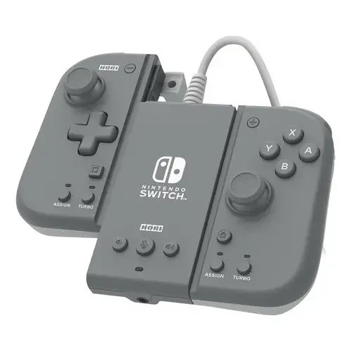 Controles Joy Con Com Adapatador Hori Cinza Para Switch Cinza