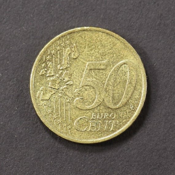 2002年オランダ50ユーロセント、ベアトリクス・コーニンギンコイン
