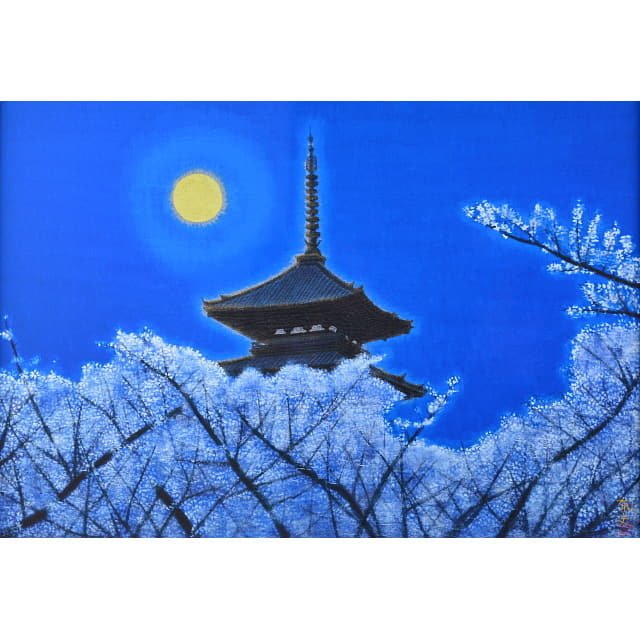 平山郁夫「仁和寺月華」彩美版 シルクスクリーン 最高級複製画｜絵画販売