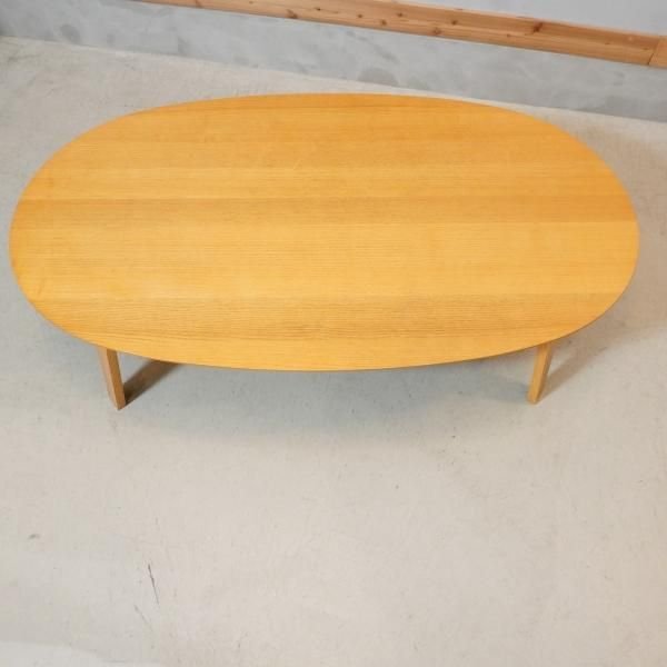 人気の無印良品(MUJI)のタモ材 楕円こたつです！積層合板を使用した