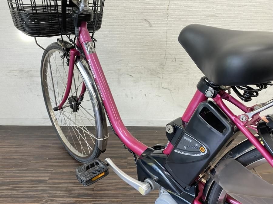 電動自転車 パナソニック ViVi EX 26インチ ピンク 8ah 2014年頃 前後