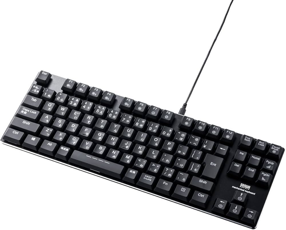 Amazon | サンワダイレクト メカニカルキーボード 赤軸 ゲーミング