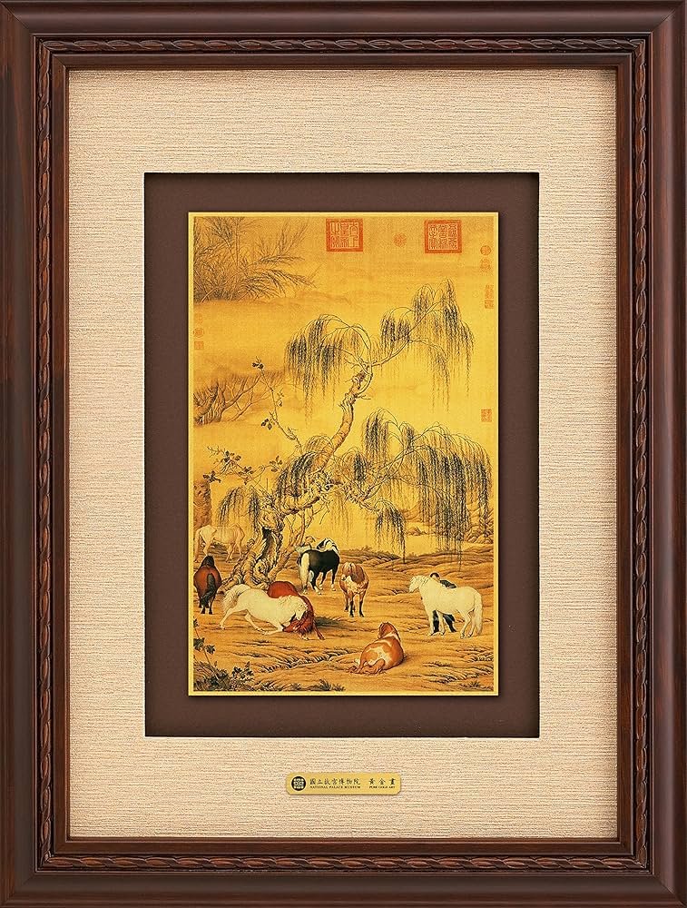 PIN JIN PIN Eight Horses-24K Gold Leaf-Authorized by National