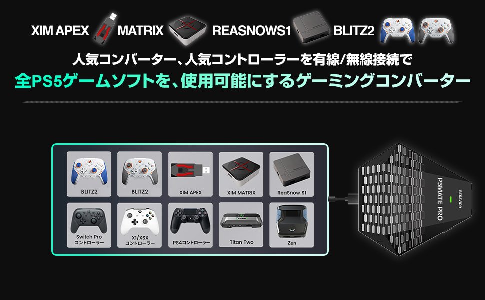 Amazon.co.jp: Besavior P5Mate Pro 2026 PS5/PC Gaming Converter