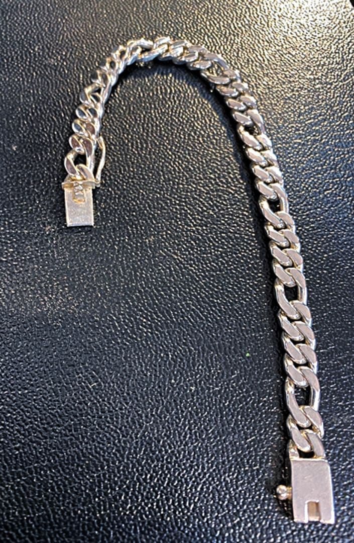シルバー925喜平ブレスレット シルバー925 ブレスレット メンズ 喜平ブレスレット 幅4mm チェーン