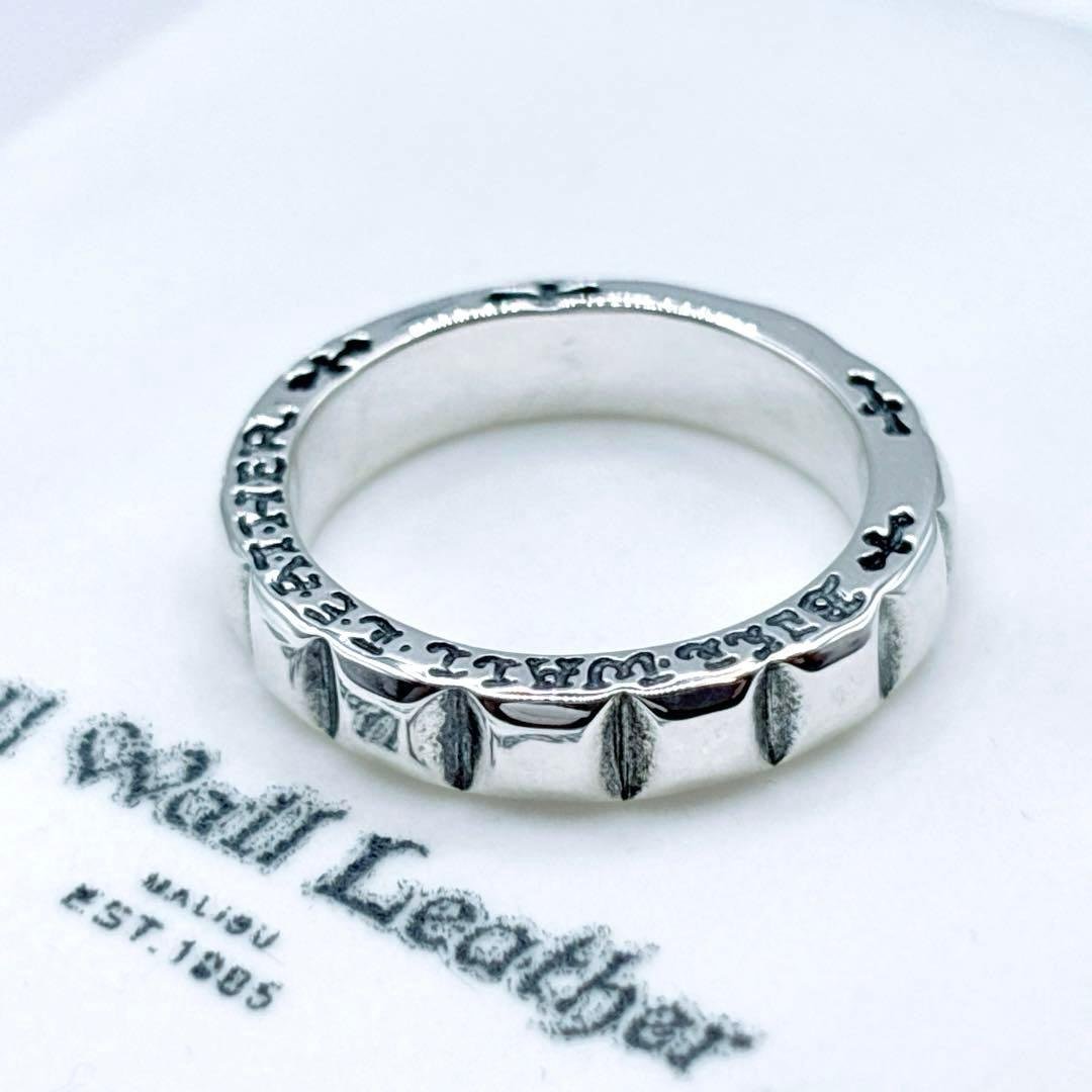 BWL ビルウォールレザー フェイステッドリング 12号 US6 シルバー BILL WALL LEATHER（ビルウォールレザー） 【在庫あり・即納】 Bill