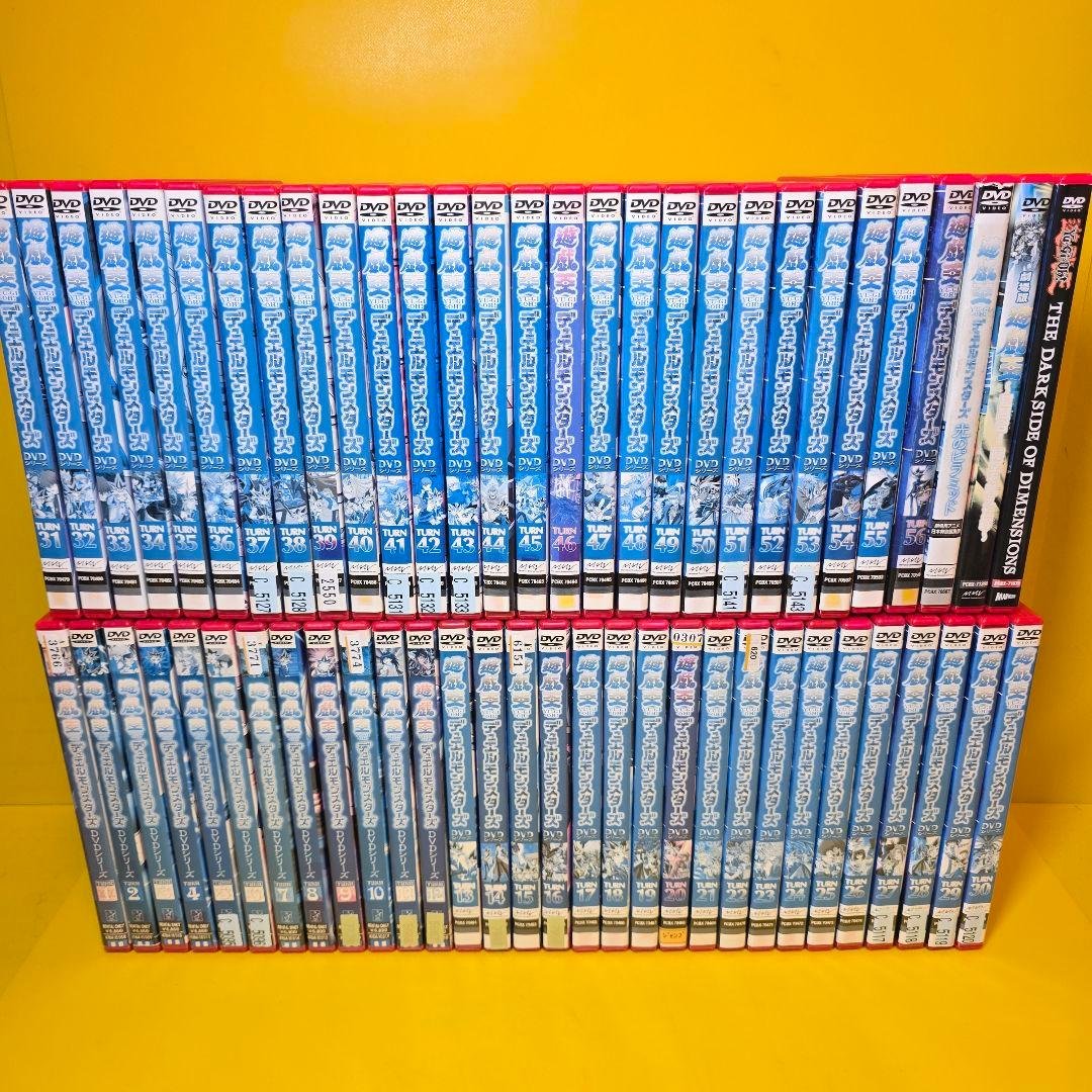 新品ケース交換済　遊戯王デュエルモンスターズ全56巻+劇場版3巻　DVD全59 新品ケース交換済 遊戯王デュエルモンスターズ全56巻+劇場版3巻 DVD全