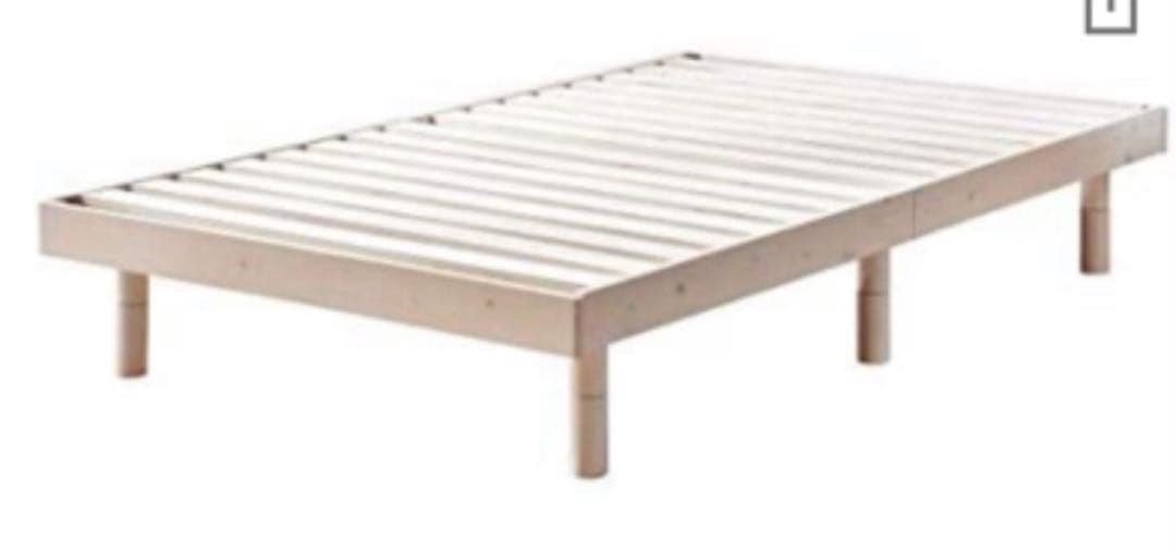 値下げ‼️ 送料込み　組み立て後未使用シングルベッド　フレーム　天然木すのこ ARTTOWN ベッド ベッドフレーム シングルベッド 最安値挑戦 天然木 竹