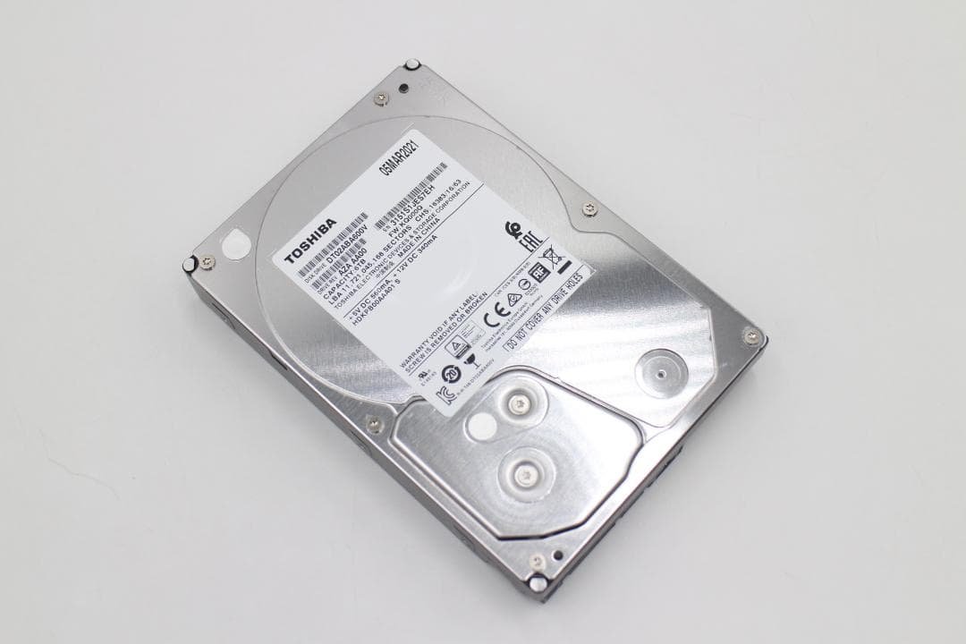 内蔵型ハードディスクドライブ [S-TN 3044] HDD TOSHIBA DT02ABA600V 6TB DT02ABA600 東芝(TOSHIBA) 3.5インチ デスクトップPC内蔵型HDD DT02