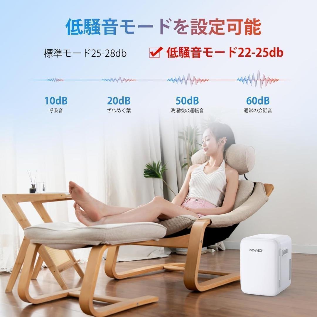Ninonly 小型冷蔵庫 10L ミニ冷蔵庫 0-65℃ 保冷保温庫 ミニ