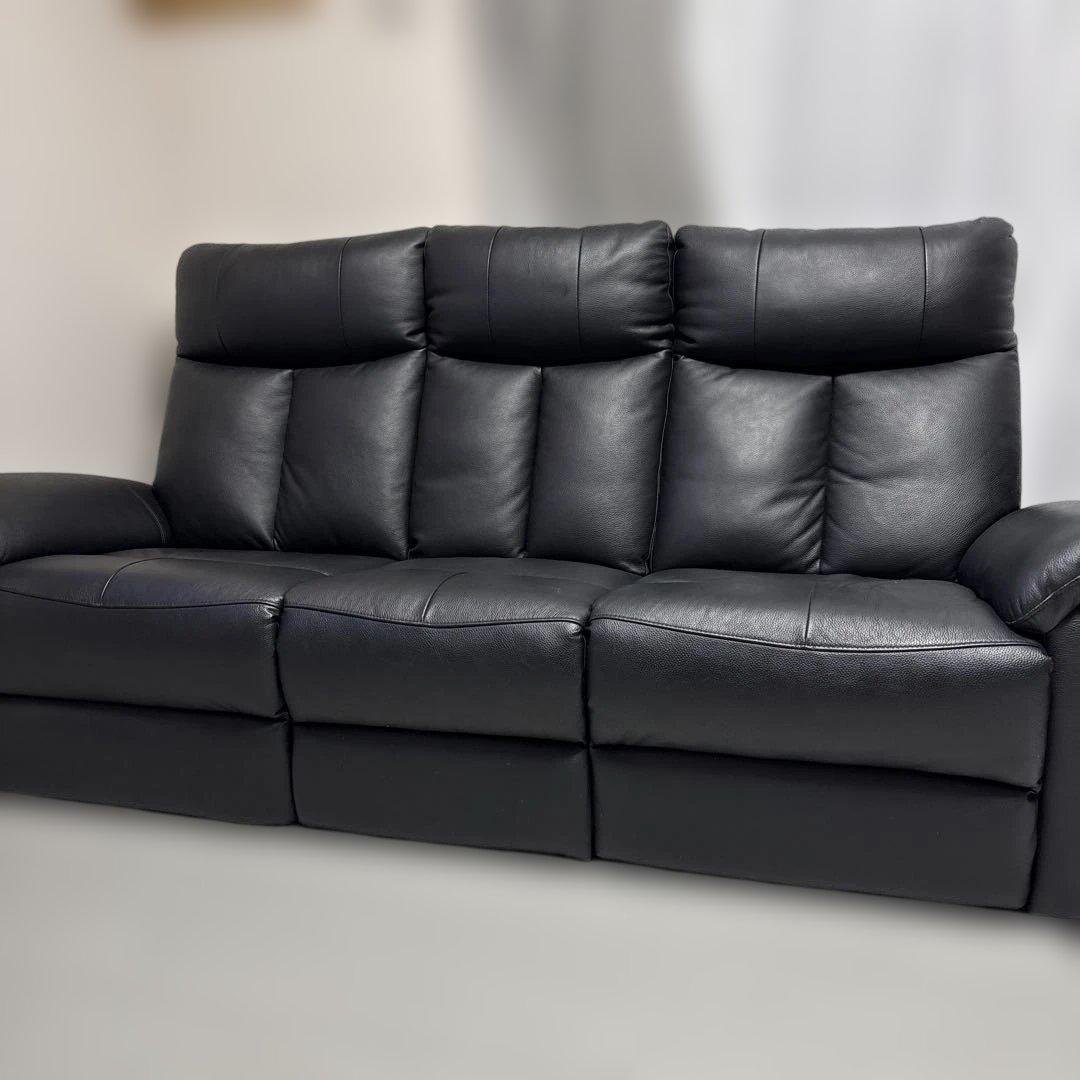 【美品】【送料込み】3人掛けソファ カップホルダー付き　電動ソファ　ソファ 2/25限定 ポイント5倍】電動ソファ 3人掛け 本革 リクライニング